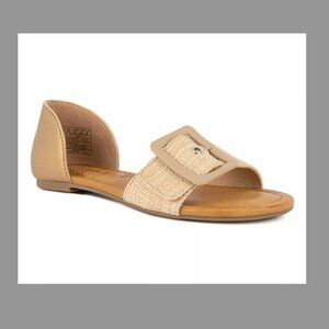 Sugar Women's Champion Raffia Flat Sandals 9 M